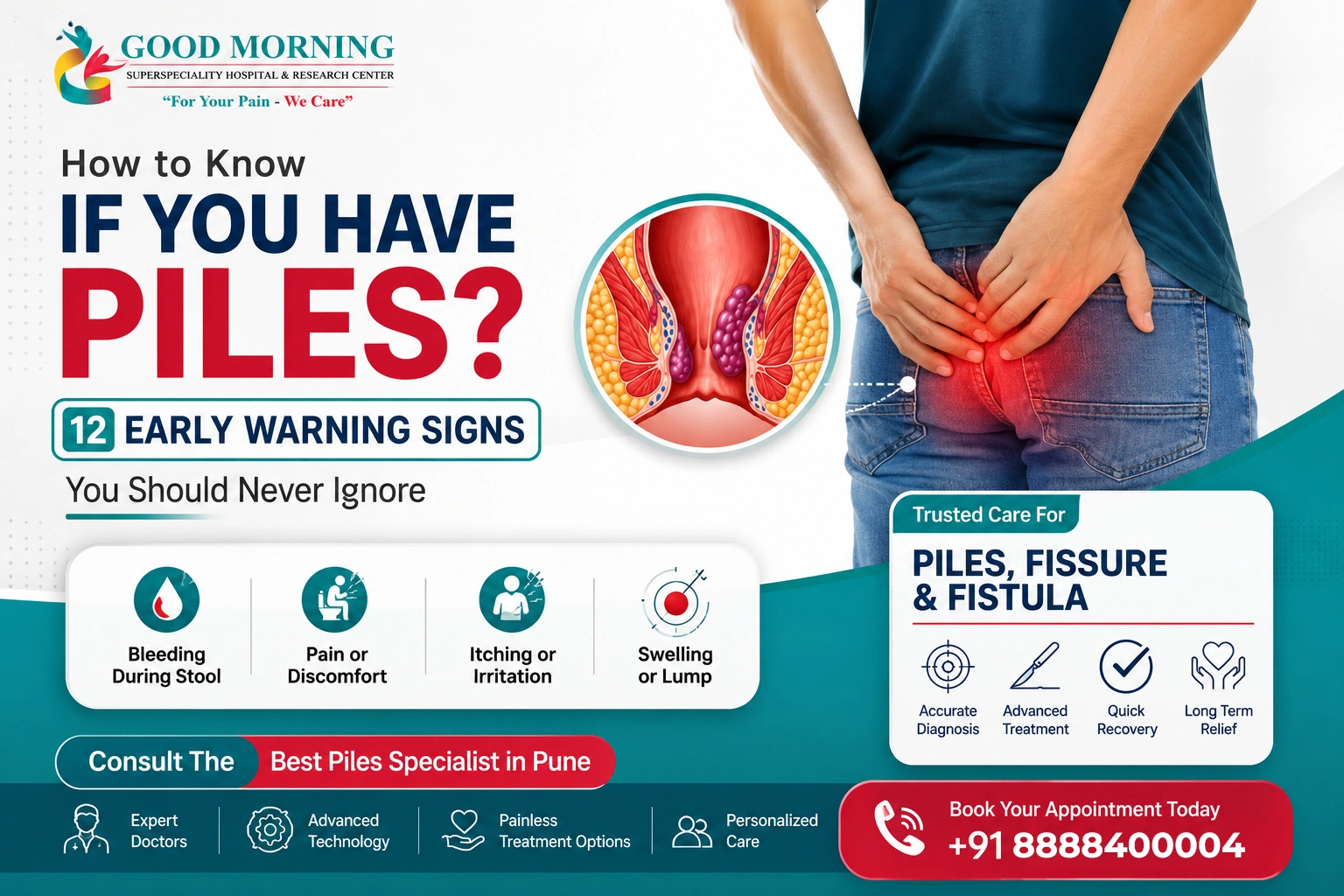 Don't ignore the early signs of piles - Good Morning Superspeciality Hospital