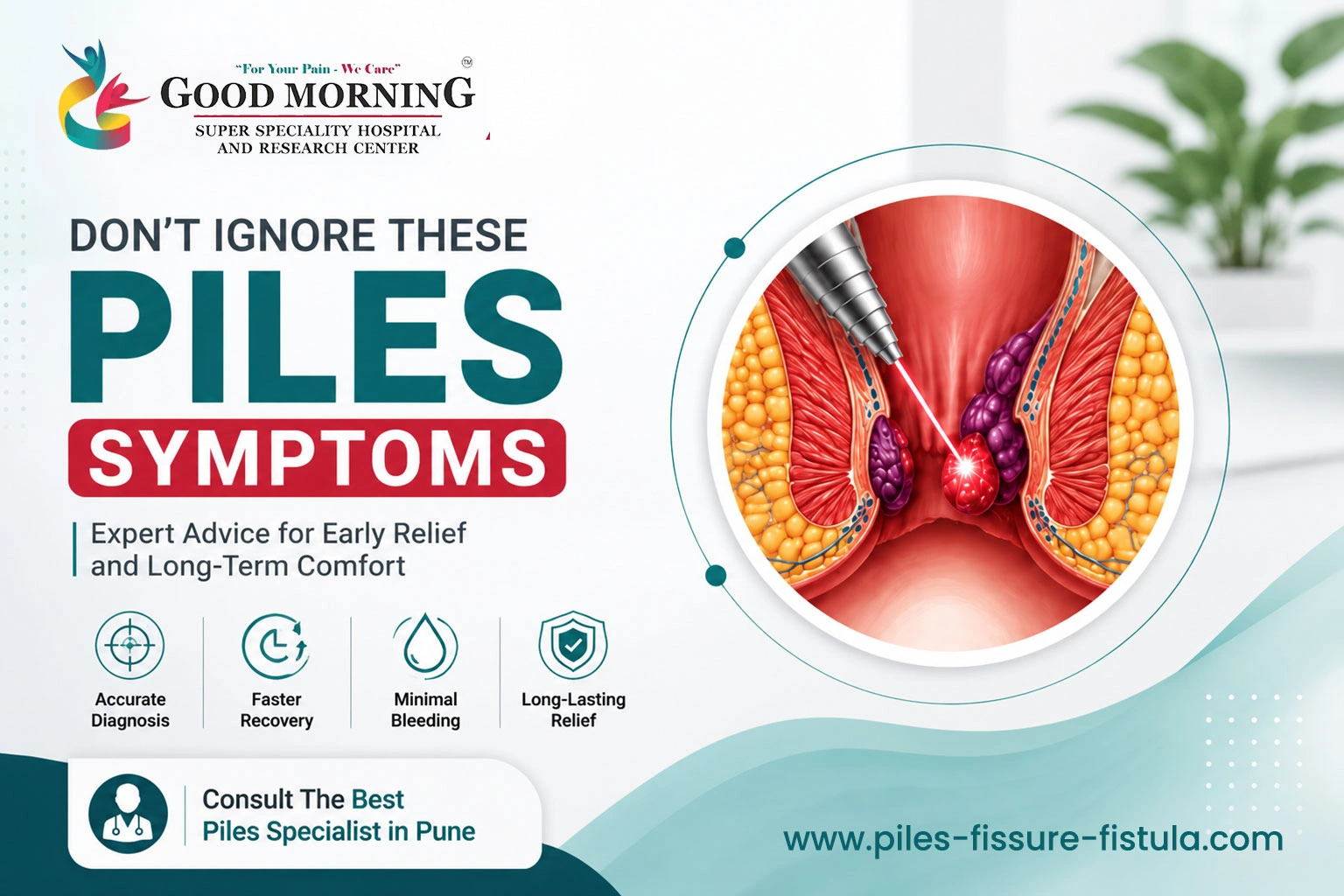 Piles Treatment in Thergaon - Good Morning Superspeciality Hospital